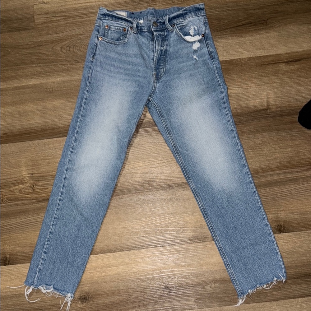 GAP Distressed Light Blue Jeans